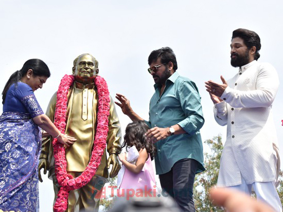 Mega n Allu Family At Studio Launch